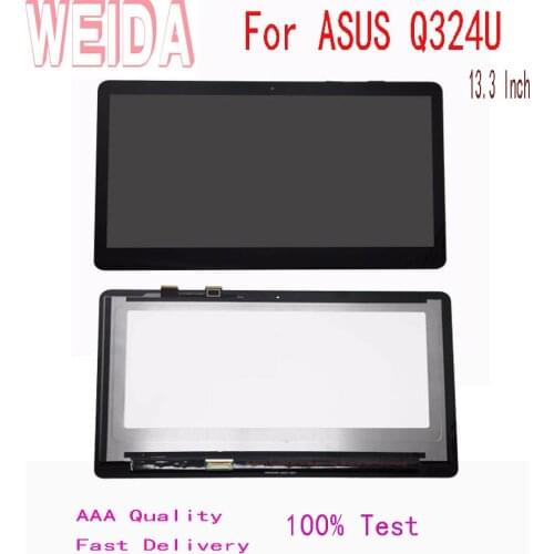 WEIDA 13.3'' For ASUS Q324U LCD display Touch Panel Screen Assembly B133HAN02.7 FHD 30 PINS 1920*1080
