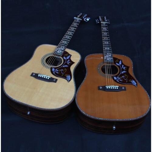 Z-S4198 41 inch solid cedar or spruce wood acoustic guitar, immediately shipping