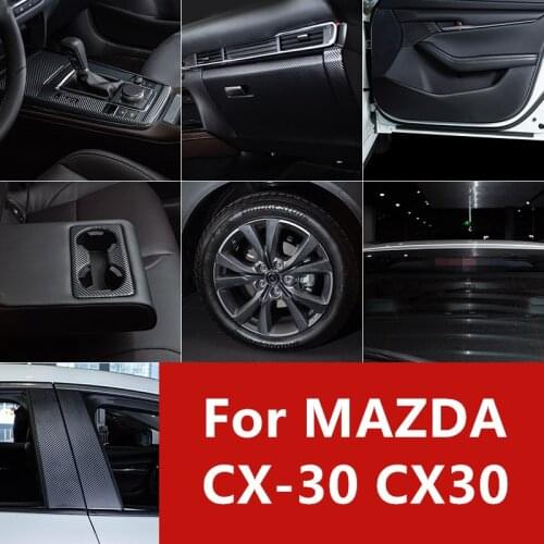 For Mazda CX-30 CX30 Car-Styling Protector Side Edge Protected Anti-kick Door Mats Interior Anti-kick Pad Protective Sticker