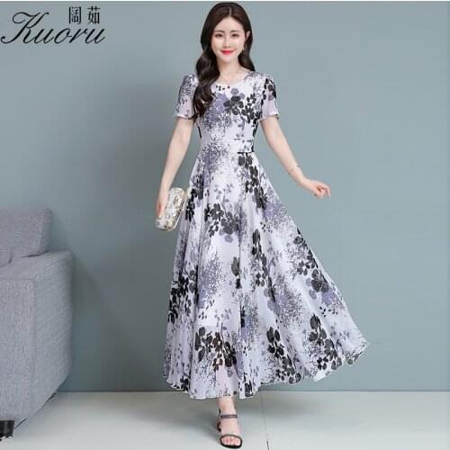 Dresses For Women 2021 Summer White Casual Dress Robe Longue O Neck Vestiti Donna Eleganti Sukienka W Kwiaty Party Vestidos