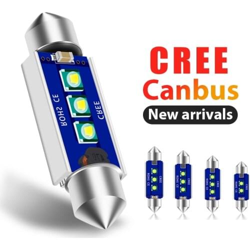 10x car c5w led Festoon CANBUS 31/36/39/41mm C5W ERROR FREE with chip Smd Interior White Dome Light SMD Roof Bulbs12v