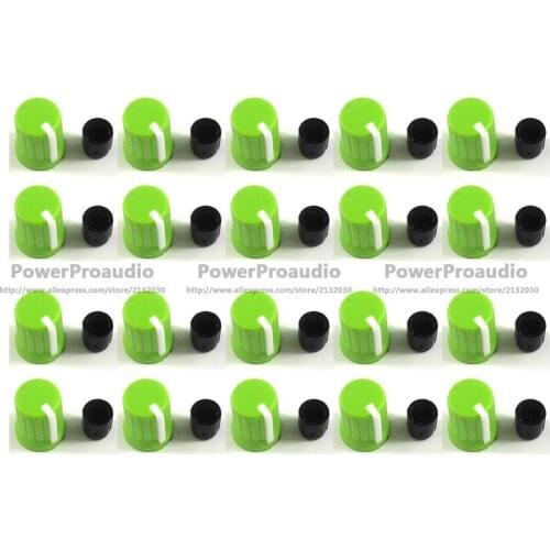 20pcs green knob white line OEM Rotary Control Knob For Pioneer XDJ-RX R1 RZ AERO DJM-T1 S9 DIY DJ