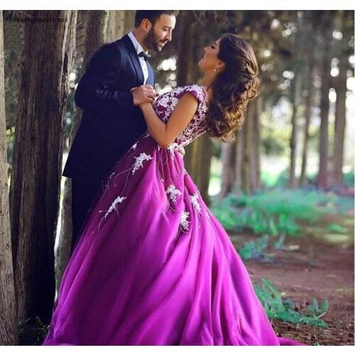 2019 Cheap Purple Sleeveless Prom Dress Arabic A-Line Back Zipper Formal Holiday Wear Party Gown Custom Made Plus Size