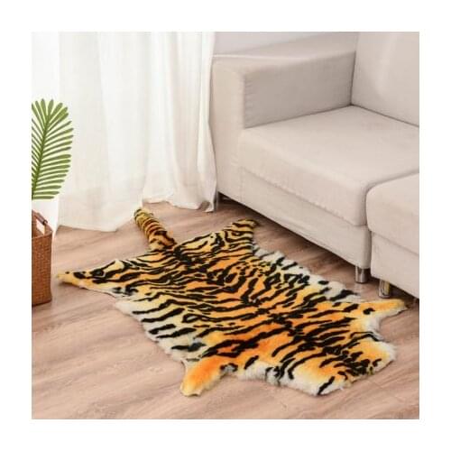 75X110CM Simulation white Tiger Skin Leopard skin Carpet Wall Hangings Sheepskin Sofa Cushion Hanging Chair Cushion Car mat