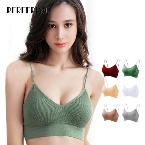 Perfering Bralette Push Up Bra Cotton Female Bras for Women Fitness Tops Brassiere Underwear lingerie Wire Free Seamless A B C