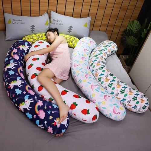 Long Body Animals Plush Pillow Stuffed Cylindrical Bolster Sleeping Companion Kids AdultsUnicorn Duck85/150cm