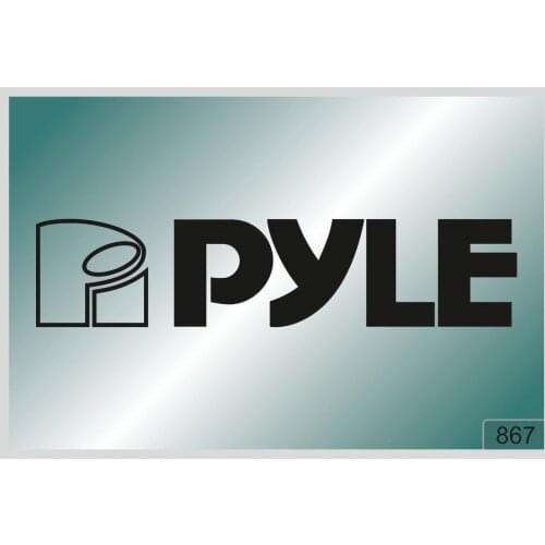 For PYLE -2 pcs. stickers HIGH QUALITY DECALS different colors 867