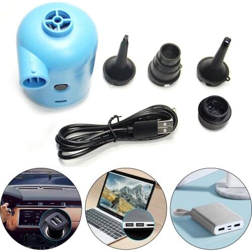 Electric Air Pump 2 in 1 Quick-Fill Inflator Deflator Pump for Air Mattress Bed Swimming Ring Pool Inflator Tools Accessories