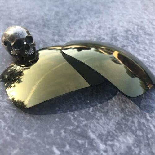 Firtox True Polarized Enhanced Replacement Lenses for-Oakley Bottle Rocket OO9164 Sunglass (Lens Only)-Bronze Golden Mirror