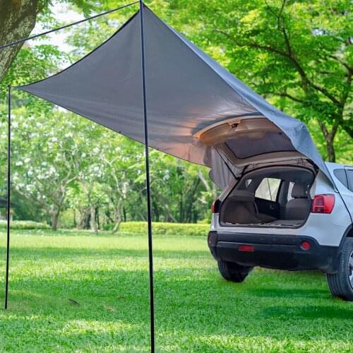 Hot Portable Outdoor Truck Canopy Sun Shade Rainproof Tarp for Camping Car Shelter Shade Camping Side Waterproof UV Camping Tent