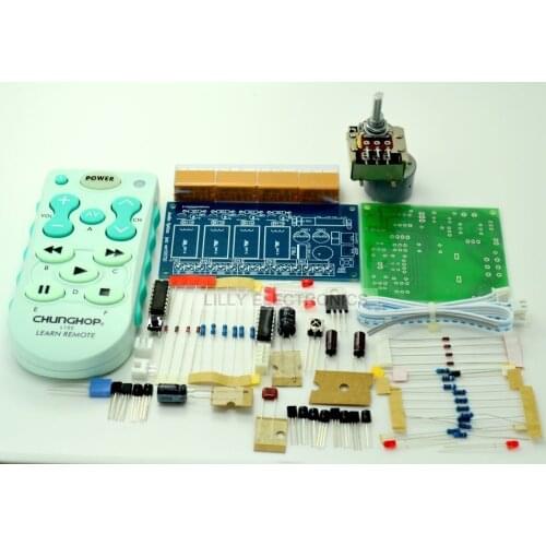 Infrared Remote Volume Control Panel+Audio Signal Selection Board+Remote Kit