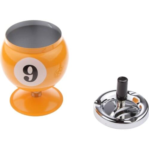Collectible Gift Decorations Push Button Pool Billiard Ball Ashtray 8/9