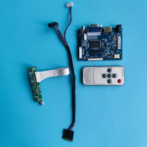 Kit Work for LP140WH4 TL 1366x768 Controller Board 40pin panel Screen VGA AV monitor driver display LED HDMI 2AV remote LCD