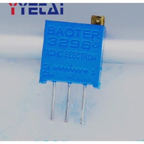 YongYeTai 3296W multi-turn adjustable potentiometer 10K 2K 5K 20K 50K 100K 200K 500K 1M top adjustable DD