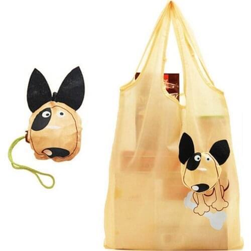 Fashion cute cartoon puppy sports leisure handbag foldable Messenger Travel bag waterproof shopping bag