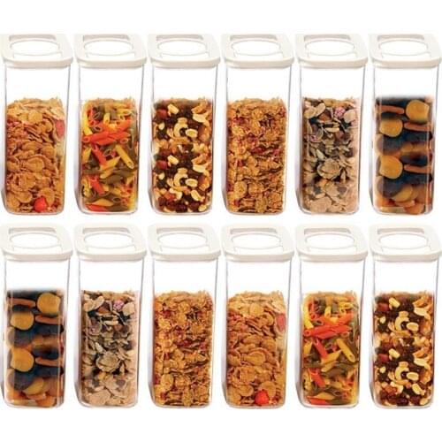 Moonstar 12 Li Süper Set Saklama Kabı Erzak Kabı Seti 2250 ML-MAX-523