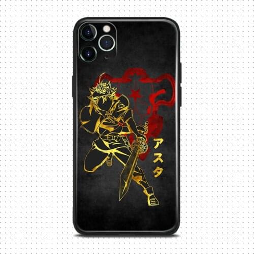 Asta Black Clover manga For iPhone se 6 6s 7 8 plus x xr xs 11 12 mini pro max soft silicone phone case cover shell