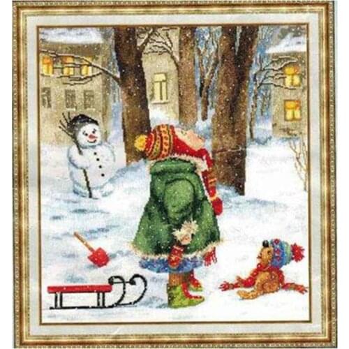 ZZ5238Home Fun Cross Stitch Kit Package Greeting Needlework Counted Kits New Style Joy Sunday Kits Embroidery