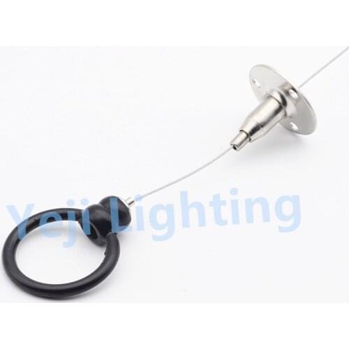 Steel wire cable cord set with hook ring mini ceiling rose canopy for chandeliers led tube pendant lights