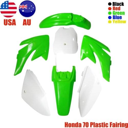 New Motorcycle Mudguards Panels Plastics Fairing Fender Body Cover Kits for CRF70 150cc 160cc