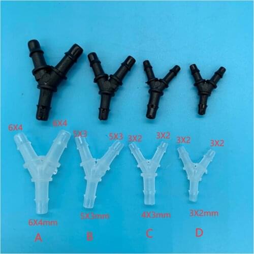 UV eco solvent printer Plastic ink tube connector fitting Y shape ink hose pipe adapter tubing clip for DX4 DX5 DX7 printhead