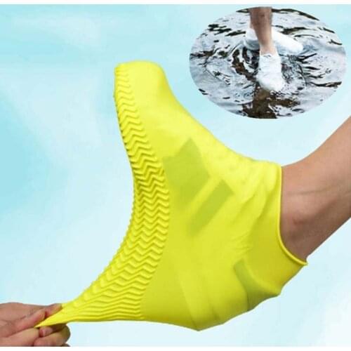 Vintage Rubber Boots Reusable Latex Waterproof Rain Shoes Cover Non-Slip Silicone Overshoes Boot Covers Unisex Shoes Accessories