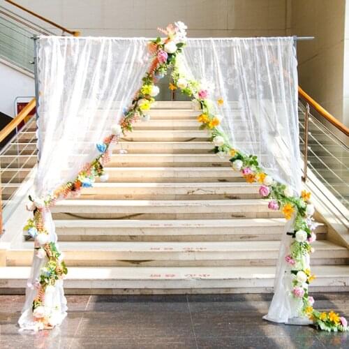 Wedding arch flower string floral artificial flowers wall wedding stage background Home decorative fake Commercial display