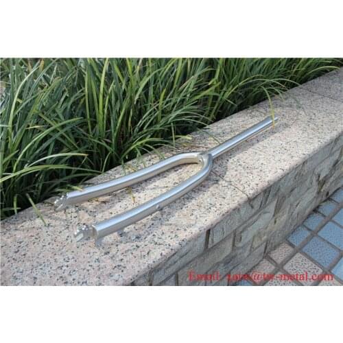 Titanium cyclocross fork with disc brake titanium mtb bicycle fork