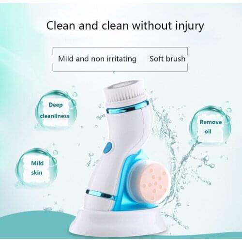 VENKY Newest Facial Cleanser Skin Care Pore Cleaner Face Massage Waterproof Ultrasonic Sonic Cleansing Deep Cleaning Face Brush