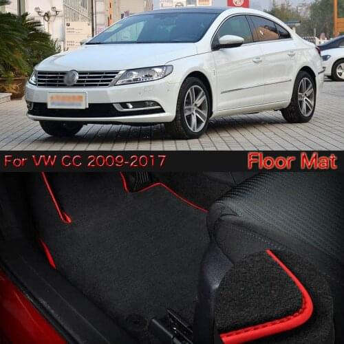 Savanini High Quality Soft Nylon Custom Made Non Slip Heavy Duty Floor Carpet Mat Rugs For VW CC 2009-2017