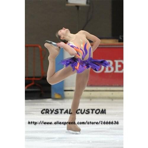 Women Figure Skating Dress Graceful New Brand Ice Skating Dresses For Competition Customized DR3900