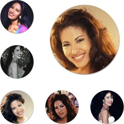 Selena Quintanilla Icons Pins Badge Decoration Brooches Metal Badges For Backpack Decoration