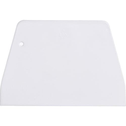 1pcs Cream Smooth Cake Spatula Pizza Dough Scraper Baking Pastry Tools White Trapezoid Knife Plastic Kitchen Butter Dough Cutter