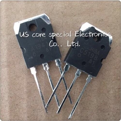 10pcs/lot 2SA1941 2SC5198 A1941 5pcs and C5198 5pcs TO-3P
