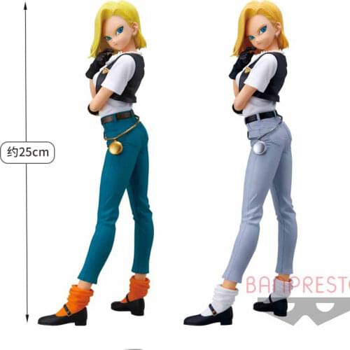 100% Original Banpres Dragonballz Figure Android 18 G&G Figure PVC Action Model Toys Anime Figure