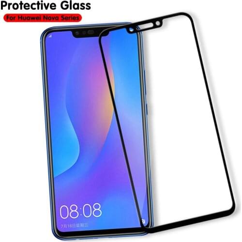 2pcs/lot Full Cover Protective Tempered Glass For Huawei Nova 5i Pro/5/5pro/5i/3e/3/3i/4/5t/4e/5z Screen Protector Film