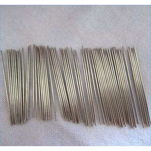 20pcs Instrument maintenance accessories Stainless steel spring wire spring needle instrument Reed flute needle