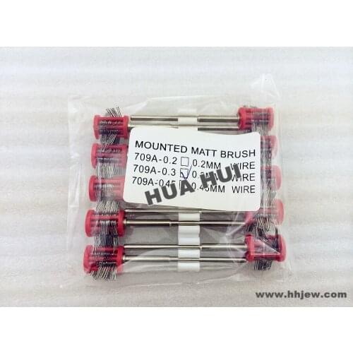 FREE SHIPPING 10PCS Matt Pro-Texturning Brushes ,red color , wire dia : 0.3mm , jewlery making tools , matt wire brushes