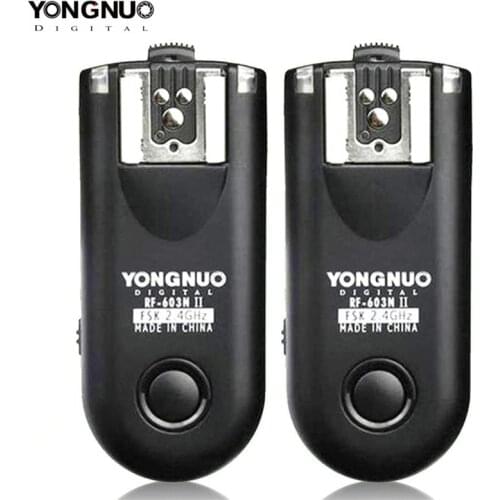 YONGNUO RF603 II N3 Radio Wireless Remote Flash Trigger for Nikon D90 D5000 D5100 D7000 D3100 D600 D610 D7200 D5300 D5200