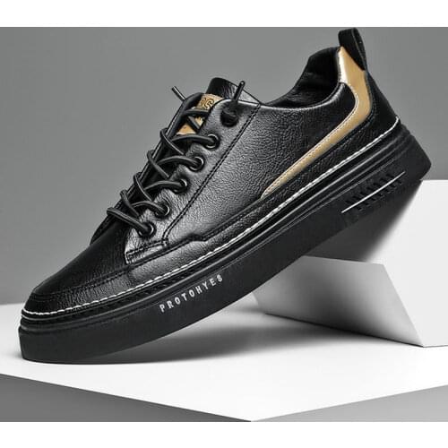 Brand Leather Men Casual Shoes Winter Spring Sneakers Footwear Rubber Warm Male Flats Shoe Winter Mens Shoes Sales Man Designer