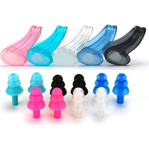 C263 free shipping Swim Soft and Comfortable Adult Waterproof Soft Silicone Swimming Set Soft Nose Clip+Ear Plug 1Set
