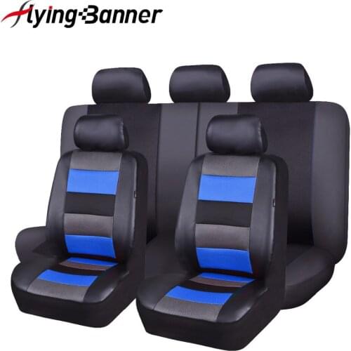 Artificial Leather Car Seat Covers 6 Color Universal Automotive Car Seat Interior Accessories 40/60 50/50 60/40 For 99% Cars