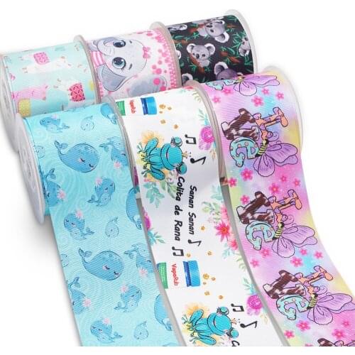 DIY Accessories animals Grosgrain Ribbon Printed 10 Yards for bow 55004