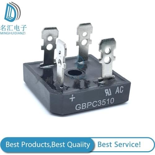GBPC3510 35A1000V rectifier bridge stack straight plug square bridge with heat sink rectifier