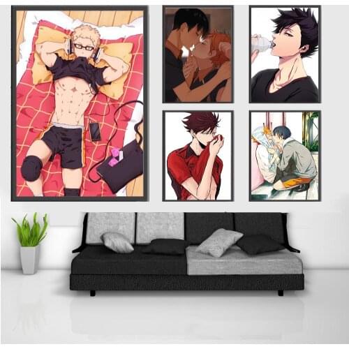Haikyuu Yaoi Kei Shoyo X Tobio Wall Artwork Modular Paintings Pictures Hd Prints Home Poster Anime Canvas Living Room Decoration