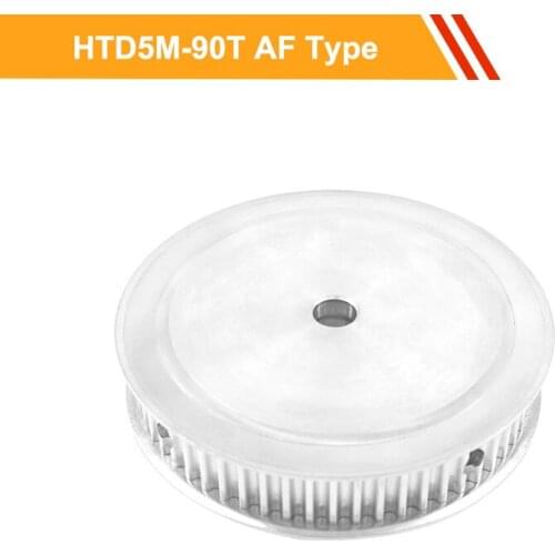 HTD5M Timing Pulley 5M-90T Aluminium Pulley Wheel 16mm/21mm Belt Width 10/12/14/15/20/25mm Bore Tooth Belt Pulley