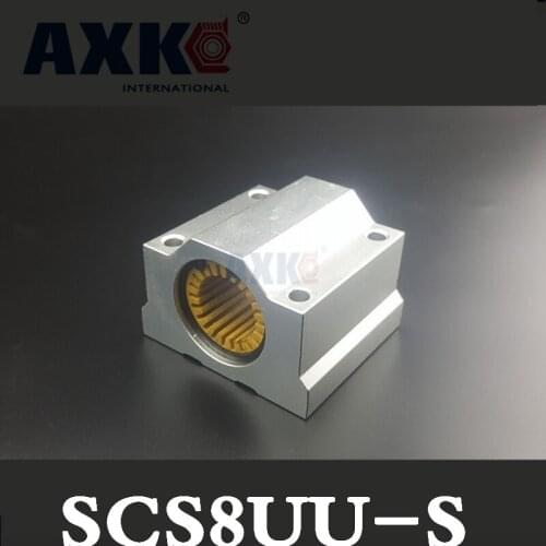 Linear Rail 4pcs Sc8uu Scs8uu Scs8uu-s For 8mm Shaft Guide Rail Linear Bearing Block With Lm8uu-s Engineering Plastic Low Noise