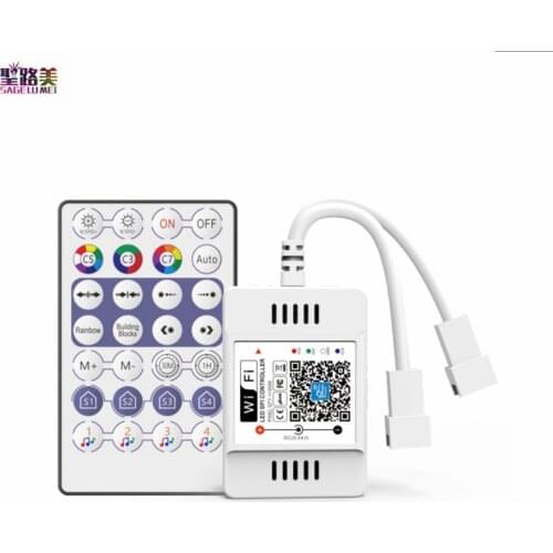 Mini WiFi Controller LED SPI Controller DC5V-24V DC12V SK6812 WS2811 2812 1903ic Addressable Pixel Magic Home APP phone control