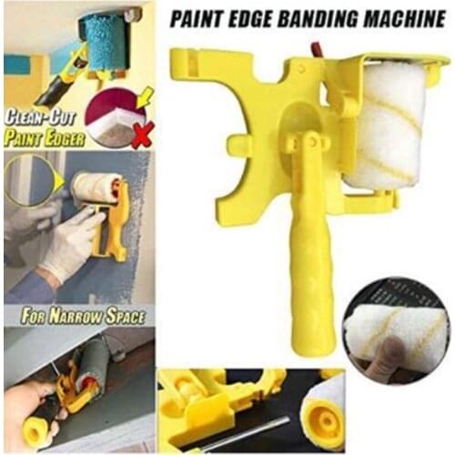 Trimming Roller Brush for Wall Multifunctional Roller Paint Brush Clean-Cut Paint Edger Wall Painting Tool Paint Roller Brush