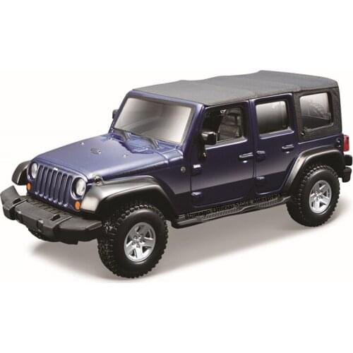 Bburago 1:32 Scale Jeep Wrangler Unlimited Rubicon Alloy Luxury Vehicle Diecast Cars Model Toy Collection Gift